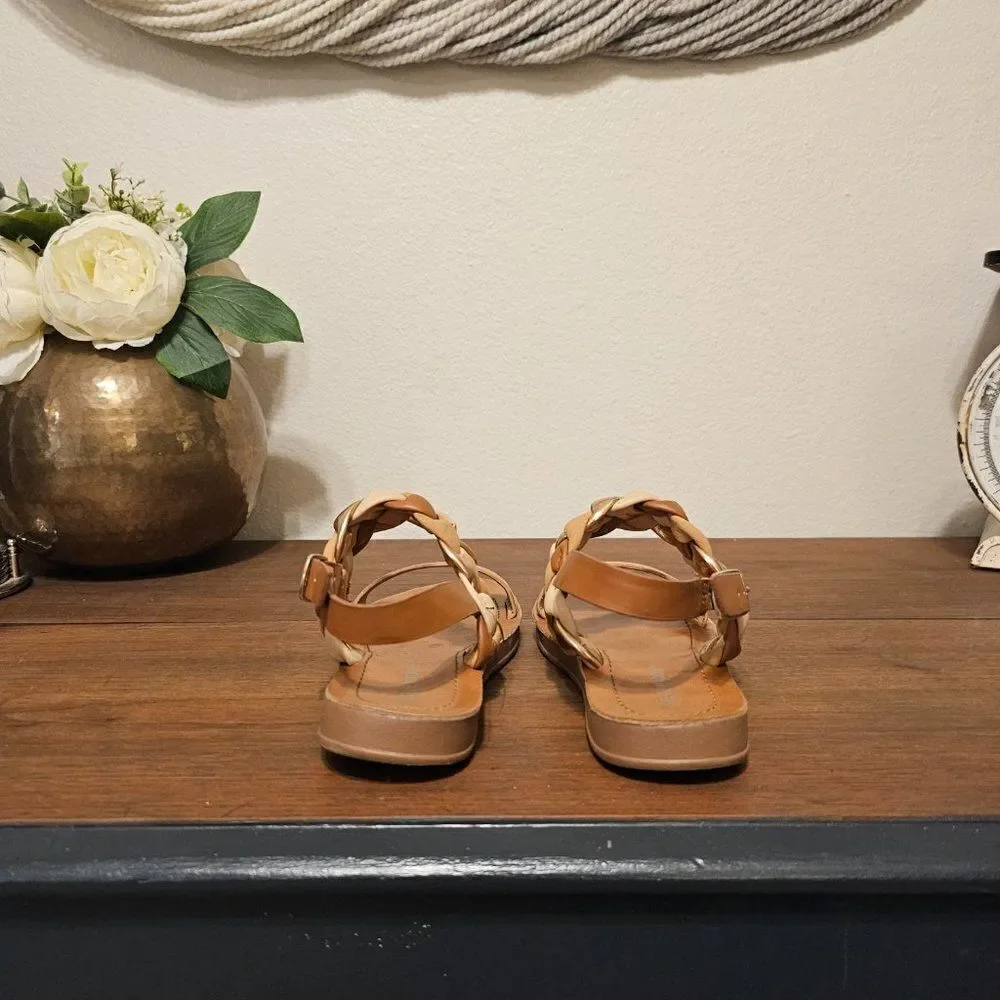 Steve Madden Braided Back Sandals Sz 2
